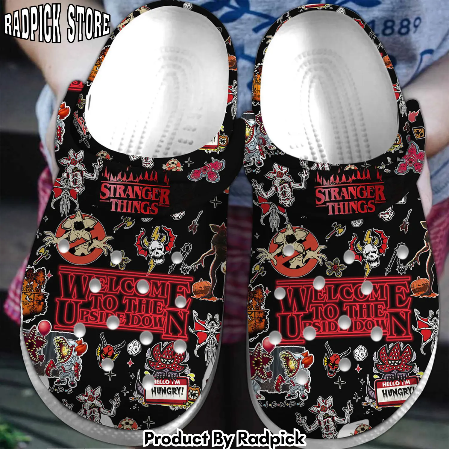 Radpick stranger things tv series clogs shoes comfortable for men women x4f rp6521104